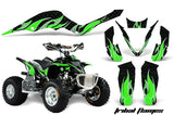 ATV Graphics Kit Decal Sticker Wrap For Apex Pro Shark 70/90 2006-2009 TRIBAL GREEN BLACK