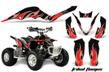 ATV Graphics Kit Decal Sticker Wrap For Apex Pro Shark 70/90 2006-2009 TRIBAL RED BLACK