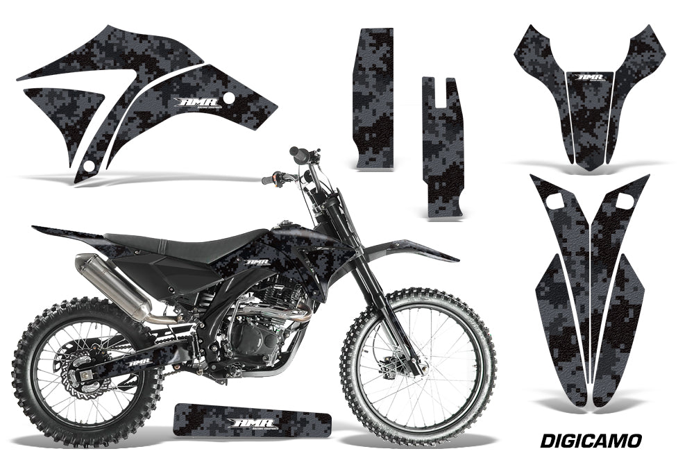 Dirt Bike Graphics Kit Decal Sticker Wrap For Apollo Orion 250RX DIGICAMO BLACK-atv motorcycle utv parts accessories gear helmets jackets gloves pantsAll Terrain Depot