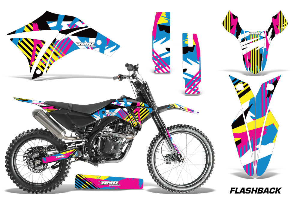 Dirt Bike Graphics Kit Decal Sticker Wrap For Apollo Orion 250RX FLASHBACK-atv motorcycle utv parts accessories gear helmets jackets gloves pantsAll Terrain Depot