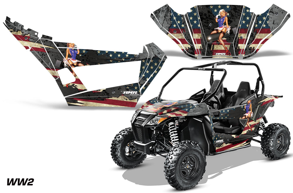 Graphics Kit Decal Wrap For Arctic Cat Wildcat Sport XT 700 2015-2016 WW2 BOMBER-atv motorcycle utv parts accessories gear helmets jackets gloves pantsAll Terrain Depot