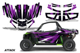UTV Graphics Kit Decal Sticker Wrap For Textron Wildcat XX 2018+ ATTACK PURPLE