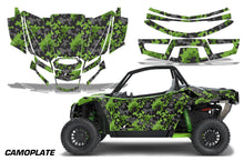 Load image into Gallery viewer, UTV Graphics Kit Decal Sticker Wrap For Textron Wildcat XX 2018+ CAMOPLATE GREEN-atv motorcycle utv parts accessories gear helmets jackets gloves pantsAll Terrain Depot
