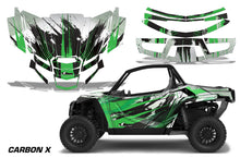 Load image into Gallery viewer, UTV Graphics Kit Decal Sticker Wrap For Textron Wildcat XX 2018+ CARBONX GREEN-atv motorcycle utv parts accessories gear helmets jackets gloves pantsAll Terrain Depot