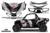 UTV Graphics Kit Decal Sticker Wrap For Textron Wildcat XX 2018+ WARHAWK BLACK