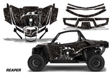 UTV Graphics Kit Decal Sticker Wrap For Textron Wildcat XX 2018+ REAPER BLACK