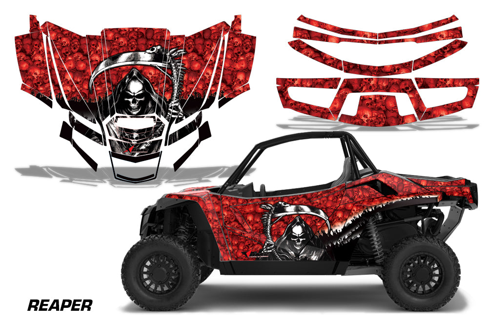 UTV Graphics Kit Decal Sticker Wrap For Textron Wildcat XX 2018+ REAPER RED-atv motorcycle utv parts accessories gear helmets jackets gloves pantsAll Terrain Depot