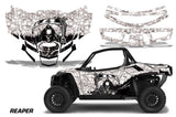 UTV Graphics Kit Decal Sticker Wrap For Textron Wildcat XX 2018+ REAPER WHITE
