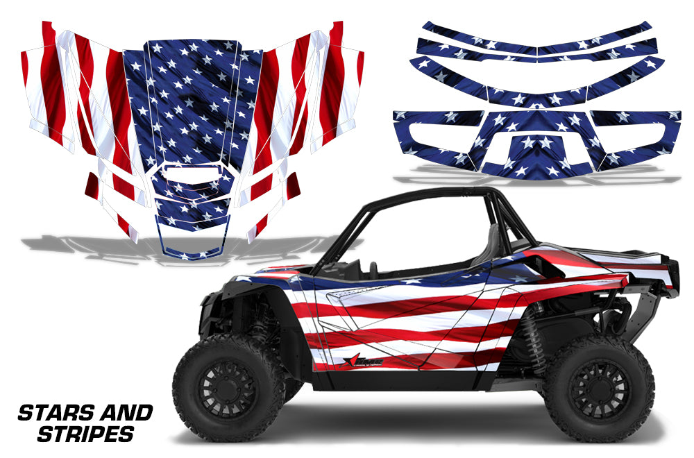 UTV Graphics Kit Decal Sticker Wrap For Textron Wildcat XX 2018+ USA FLAG-atv motorcycle utv parts accessories gear helmets jackets gloves pantsAll Terrain Depot