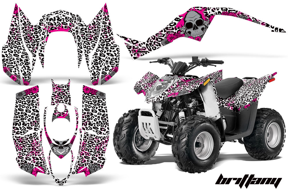 ATV Decal Graphic Kit Wrap For Arctic Cat DVX50 DVX90 Quad 2008-2017 BRITTANY PINK WHITE-atv motorcycle utv parts accessories gear helmets jackets gloves pantsAll Terrain Depot