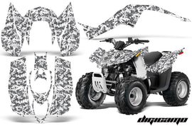 ATV Decal Graphic Kit Wrap For Arctic Cat DVX50 DVX90 Quad 2008-2017 DIGICAMO WHITE-atv motorcycle utv parts accessories gear helmets jackets gloves pantsAll Terrain Depot