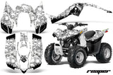 ATV Decal Graphic Kit Wrap For Arctic Cat DVX50 DVX90 Quad 2008-2017 REAPER WHITE
