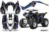 ATV Decal Graphic Kit Wrap For Arctic Cat DVX50 DVX90 Quad 2008-2017 TOXIC BLUE BLACK