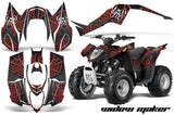 ATV Decal Graphic Kit Wrap For Arctic Cat DVX50 DVX90 Quad 2008-2017 WIDOW RED BLACK