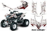 ATV Graphics Kit Quad Decal Sticker Wrap For Arctic Cat DVX400 DVX300 BONES WHITE