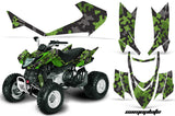 ATV Graphics Kit Quad Decal Sticker Wrap For Arctic Cat DVX400 DVX300 CAMOPLATE GREEN
