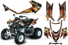 Load image into Gallery viewer, ATV Graphics Kit Quad Decal Sticker Wrap For Arctic Cat DVX400 DVX300 FIRESTORM BLACK-atv motorcycle utv parts accessories gear helmets jackets gloves pantsAll Terrain Depot
