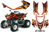 ATV Graphics Kit Quad Decal Sticker Wrap For Arctic Cat DVX400 DVX300 FIRESTORM RED