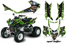 ATV Graphics Kit Quad Decal Sticker Wrap For Arctic Cat DVX400 DVX300 HATTER BLACK GREEN-atv motorcycle utv parts accessories gear helmets jackets gloves pantsAll Terrain Depot
