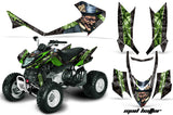 ATV Graphics Kit Quad Decal Sticker Wrap For Arctic Cat DVX400 DVX300 HATTER GREEN BLACK