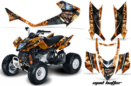 ATV Graphics Kit Quad Decal Sticker Wrap For Arctic Cat DVX400 DVX300 HATTER BLACK ORANGE-atv motorcycle utv parts accessories gear helmets jackets gloves pantsAll Terrain Depot