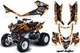 ATV Graphics Kit Quad Decal Sticker Wrap For Arctic Cat DVX400 DVX300 HATTER BLACK ORANGE