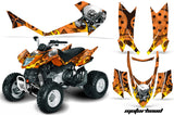 ATV Graphics Kit Quad Decal Sticker Wrap For Arctic Cat DVX400 DVX300 MOTORHEAD ORANGE