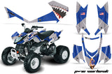 ATV Graphics Kit Quad Decal Sticker Wrap For Arctic Cat DVX400 DVX300 WARHAWK BLUE