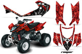 ATV Graphics Kit Quad Decal Sticker Wrap For Arctic Cat DVX400 DVX300 REAPER RED