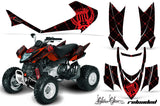 ATV Graphics Kit Quad Decal Sticker Wrap For Arctic Cat DVX400 DVX300 RELOADED RED BLACK