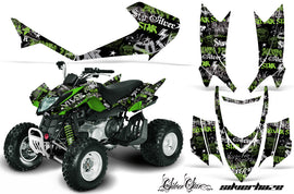 ATV Graphics Kit Quad Decal Sticker Wrap For Arctic Cat DVX400 DVX300 SSSH GREEN BLACK-atv motorcycle utv parts accessories gear helmets jackets gloves pantsAll Terrain Depot