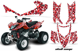 ATV Graphics Kit Quad Decal Sticker Wrap For Arctic Cat DVX400 DVX300 SKULL CAMO RED-atv motorcycle utv parts accessories gear helmets jackets gloves pantsAll Terrain Depot