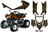 ATV Graphics Kit Quad Decal Sticker Wrap For Arctic Cat DVX400 DVX300 THE ONE ORANGE