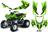 ATV Graphics Kit Quad Decal Sticker Wrap For Arctic Cat DVX400 DVX300 TRIBE BLACK GREEN