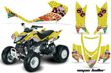 ATV Graphics Kit Quad Decal Sticker Wrap For Arctic Cat DVX400 DVX300 VEGAS YELLOW