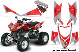ATV Graphics Kit Quad Decal Sticker Wrap For Arctic Cat DVX400 DVX300 WARHAWK RED