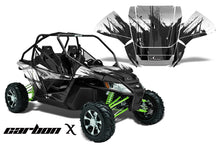 Load image into Gallery viewer, UTV Graphics Kit Decal Sticker Wrap For Arctic Cat Wildcat EPS 2012-2016 CARBONX BLACK-atv motorcycle utv parts accessories gear helmets jackets gloves pantsAll Terrain Depot