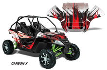 Load image into Gallery viewer, UTV Graphics Kit Decal Sticker Wrap For Arctic Cat Wildcat EPS 2012-2016 CARBONX RED-atv motorcycle utv parts accessories gear helmets jackets gloves pantsAll Terrain Depot