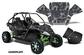 UTV Graphics Kit Decal Sticker Wrap For Arctic Cat Wildcat EPS 2012-2016 CAMOPLATE BLACK-atv motorcycle utv parts accessories gear helmets jackets gloves pantsAll Terrain Depot