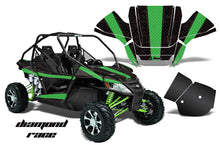 Load image into Gallery viewer, UTV Graphics Kit Decal Sticker Wrap For Arctic Cat Wildcat EPS 2012-2016 DIAMOND RACE GREEN BLACK-atv motorcycle utv parts accessories gear helmets jackets gloves pantsAll Terrain Depot