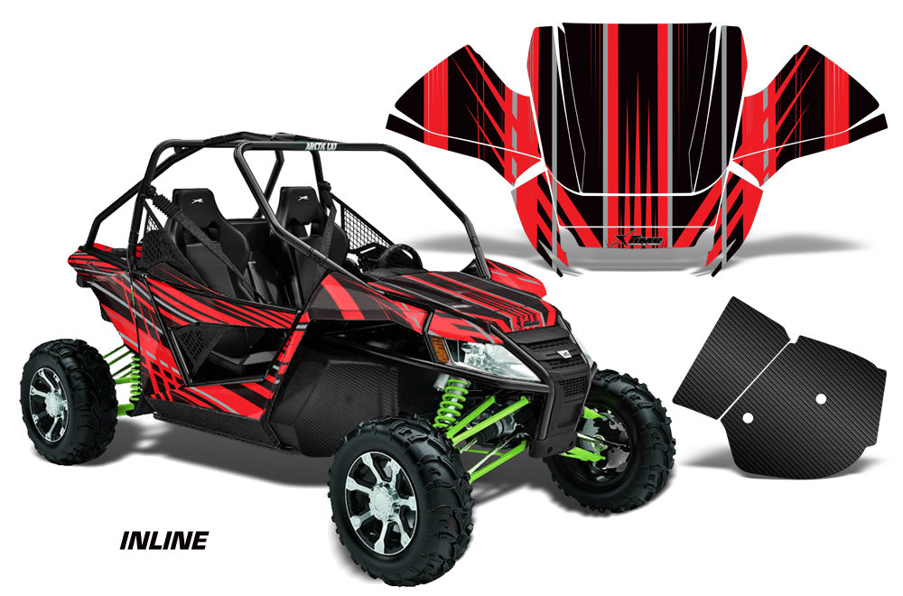 UTV Graphics Kit Decal Sticker Wrap For Arctic Cat Wildcat EPS 2012-2016 INLINE RED-atv motorcycle utv parts accessories gear helmets jackets gloves pantsAll Terrain Depot