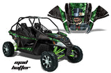 UTV Graphics Kit Decal Sticker Wrap For Arctic Cat Wildcat EPS 2012-2016 HATTER BLACK GREEN