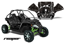 Load image into Gallery viewer, UTV Graphics Kit Decal Sticker Wrap For Arctic Cat Wildcat EPS 2012-2016 REAPER BLACK-atv motorcycle utv parts accessories gear helmets jackets gloves pantsAll Terrain Depot