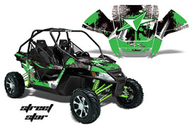 UTV Graphics Kit Decal Sticker Wrap For Arctic Cat Wildcat EPS 2012-2016 STREET STAR GREEN-atv motorcycle utv parts accessories gear helmets jackets gloves pantsAll Terrain Depot