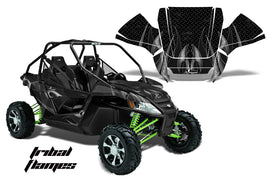 UTV Graphics Kit Decal Sticker Wrap For Arctic Cat Wildcat EPS 2012-2016 TRIBAL SILVER BLACK-atv motorcycle utv parts accessories gear helmets jackets gloves pantsAll Terrain Depot