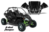 UTV Graphics Kit Decal Sticker Wrap For Arctic Cat Wildcat EPS 2012-2016 TRIBAL SILVER BLACK