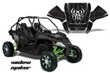UTV Graphics Kit Decal Sticker Wrap For Arctic Cat Wildcat EPS 2012-2016 WIDOW BLACK