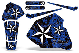 Dirt Bike Graphics Kit Decal Wrap For Honda XR80R XR100R 1985-2000 NORTHSTAR BLUE-atv motorcycle utv parts accessories gear helmets jackets gloves pantsAll Terrain Depot