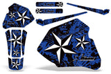 Dirt Bike Graphics Kit Decal Wrap For Honda XR80R XR100R 1985-2000 NORTHSTAR BLUE