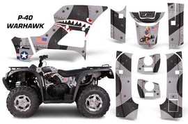 ATV Graphics Kit Decal Sticker Wrap For Bennche Grey Wolf 500/700 WARHAWK BLACK-atv motorcycle utv parts accessories gear helmets jackets gloves pantsAll Terrain Depot